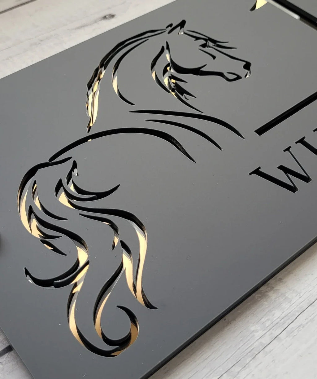 House Wall Plaques Stylish Laser Door Plaque Modern Acrylic Custom House Number Sign Personalised House Sign Door Number
