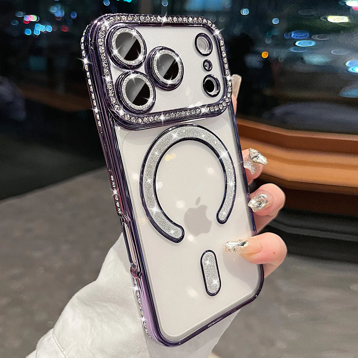 כיסוי מנצנץ MagSafe לאייפון