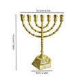מנורת 12 שבטי ישראל, בית המקדש בירושלים 7 קנים פמוט יהודי זהב