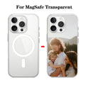 כיסוי שקוף MagSafe לאייפון עם ציור אישי