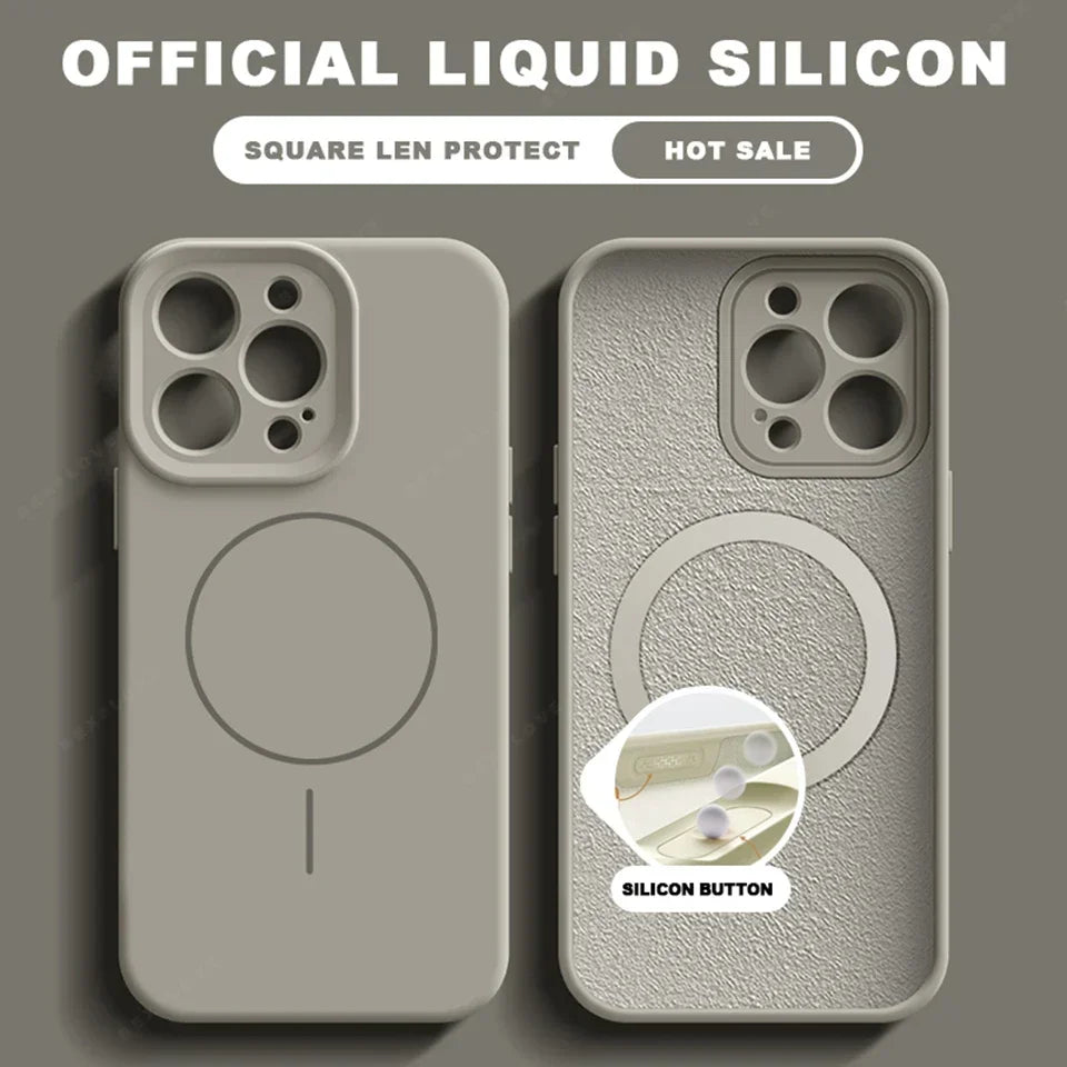 כיסוי סיליקון מגנטי לאייפון (MagSafe)