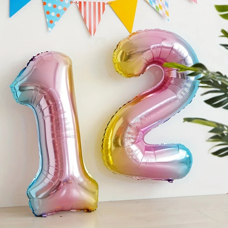 בלון מספר ענק 81 ס״מ – במגוון צבעים