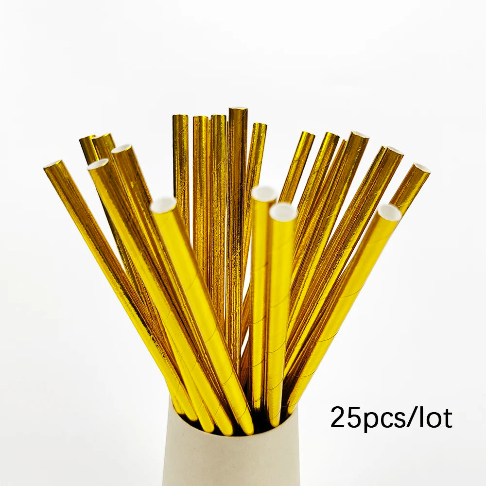 סט כלי הגשה ליום הולדת בשחור וזהב
